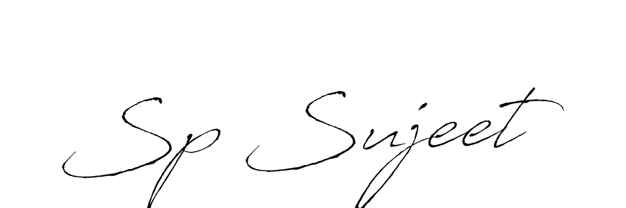 How to make Sp Sujeet signature? Antro_Vectra is a professional autograph style. Create handwritten signature for Sp Sujeet name. Sp Sujeet signature style 6 images and pictures png