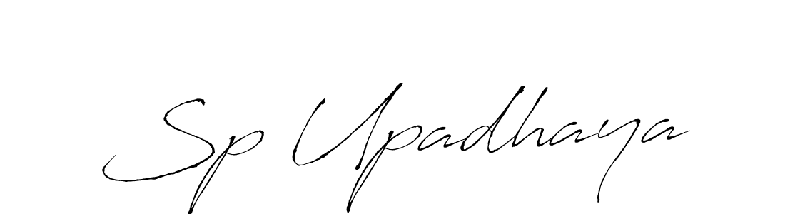 Make a beautiful signature design for name Sp Upadhaya. With this signature (Antro_Vectra) style, you can create a handwritten signature for free. Sp Upadhaya signature style 6 images and pictures png