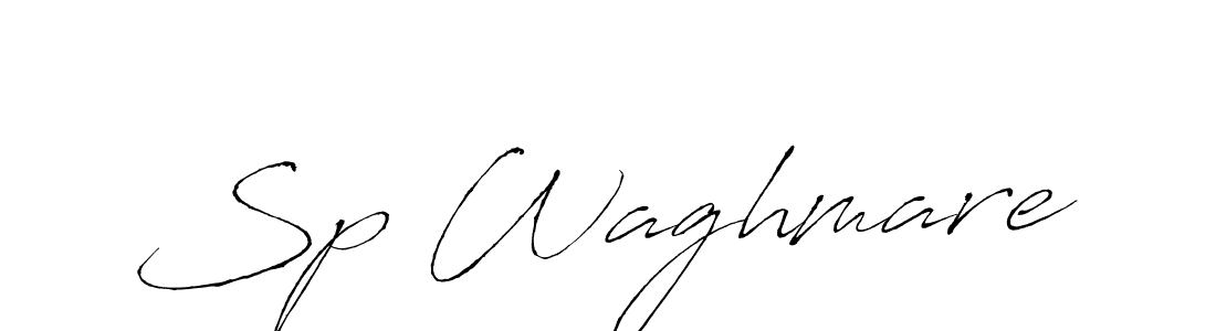 Sp Waghmare stylish signature style. Best Handwritten Sign (Antro_Vectra) for my name. Handwritten Signature Collection Ideas for my name Sp Waghmare. Sp Waghmare signature style 6 images and pictures png