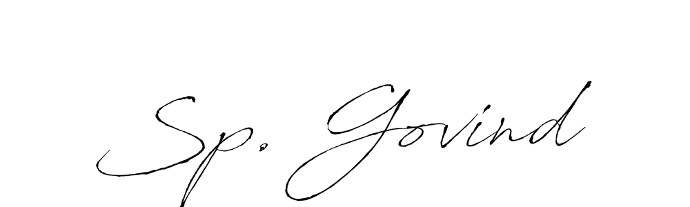Antro_Vectra is a professional signature style that is perfect for those who want to add a touch of class to their signature. It is also a great choice for those who want to make their signature more unique. Get Sp. Govind name to fancy signature for free. Sp. Govind signature style 6 images and pictures png