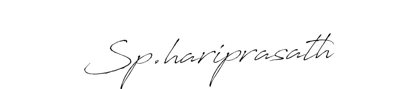 How to make Sp.hariprasath name signature. Use Antro_Vectra style for creating short signs online. This is the latest handwritten sign. Sp.hariprasath signature style 6 images and pictures png