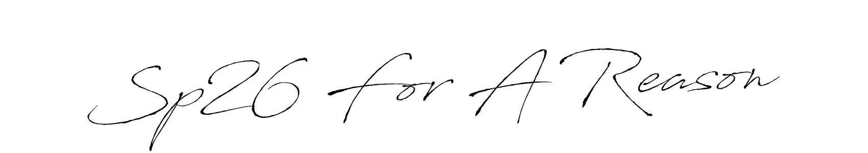 Make a beautiful signature design for name Sp26 For A Reason. Use this online signature maker to create a handwritten signature for free. Sp26 For A Reason signature style 6 images and pictures png