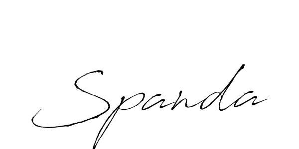 How to make Spanda signature? Antro_Vectra is a professional autograph style. Create handwritten signature for Spanda name. Spanda signature style 6 images and pictures png