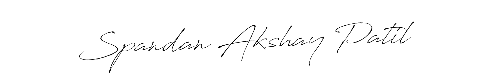 Similarly Antro_Vectra is the best handwritten signature design. Signature creator online .You can use it as an online autograph creator for name Spandan Akshay Patil. Spandan Akshay Patil signature style 6 images and pictures png