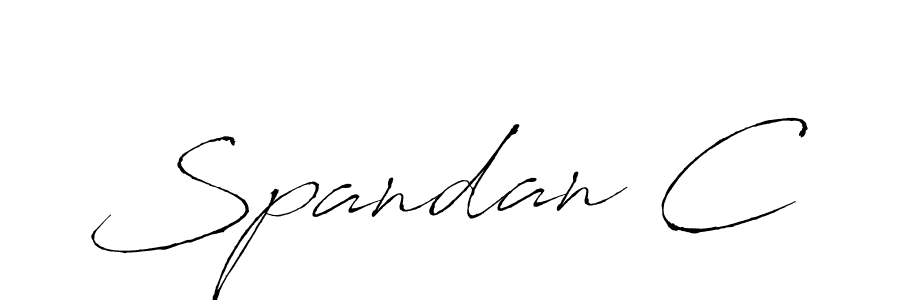 Design your own signature with our free online signature maker. With this signature software, you can create a handwritten (Antro_Vectra) signature for name Spandan C. Spandan C signature style 6 images and pictures png