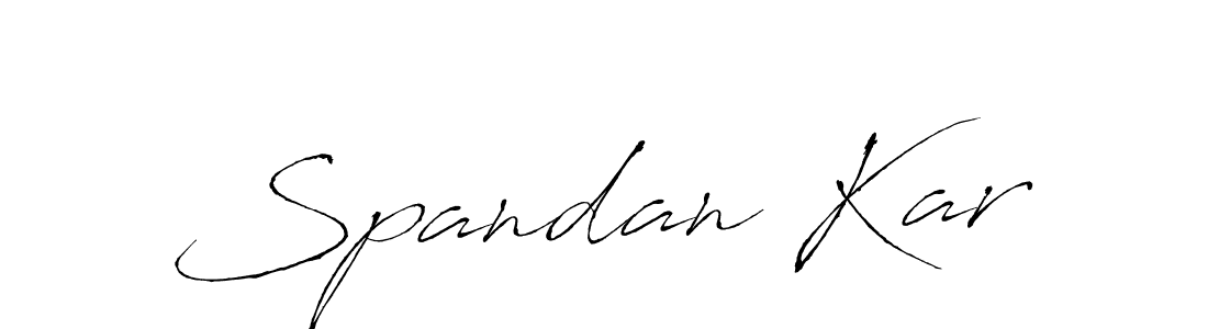 Design your own signature with our free online signature maker. With this signature software, you can create a handwritten (Antro_Vectra) signature for name Spandan Kar. Spandan Kar signature style 6 images and pictures png