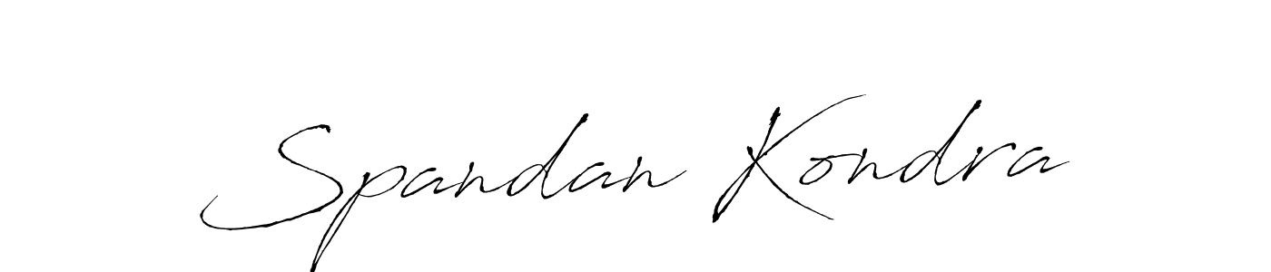 Make a beautiful signature design for name Spandan Kondra. Use this online signature maker to create a handwritten signature for free. Spandan Kondra signature style 6 images and pictures png