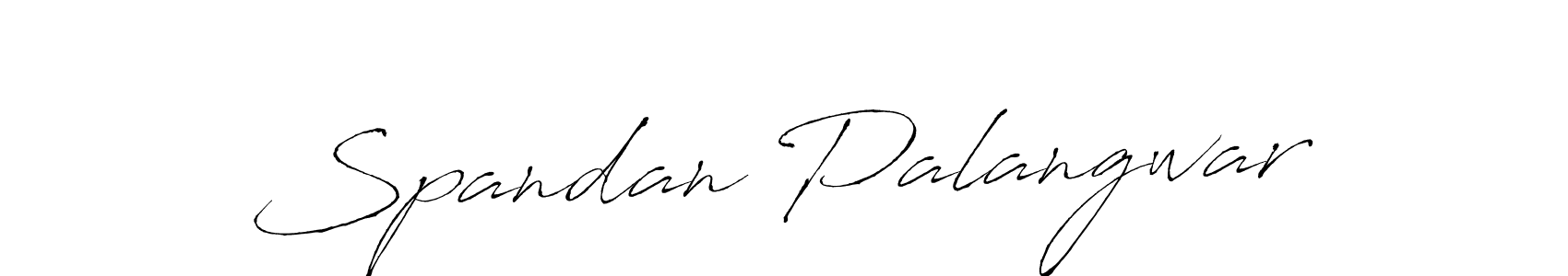 Create a beautiful signature design for name Spandan Palangwar. With this signature (Antro_Vectra) fonts, you can make a handwritten signature for free. Spandan Palangwar signature style 6 images and pictures png