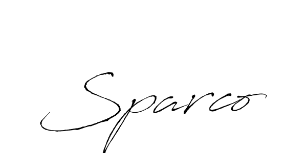 Design your own signature with our free online signature maker. With this signature software, you can create a handwritten (Antro_Vectra) signature for name Sparco. Sparco signature style 6 images and pictures png