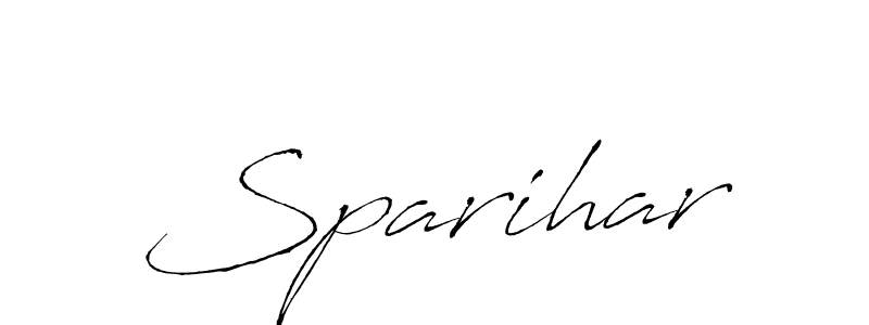 Use a signature maker to create a handwritten signature online. With this signature software, you can design (Antro_Vectra) your own signature for name Sparihar. Sparihar signature style 6 images and pictures png