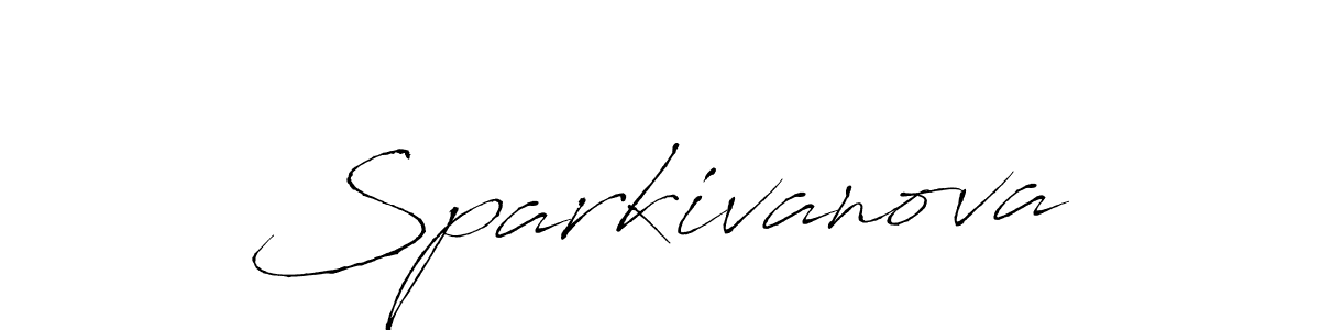 Sparkivanova stylish signature style. Best Handwritten Sign (Antro_Vectra) for my name. Handwritten Signature Collection Ideas for my name Sparkivanova. Sparkivanova signature style 6 images and pictures png