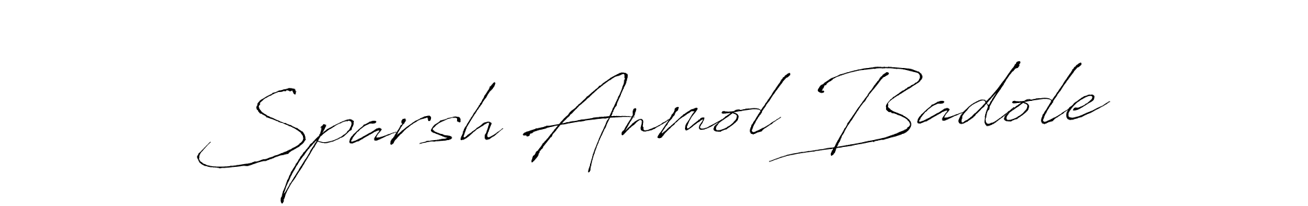 Make a short Sparsh Anmol Badole signature style. Manage your documents anywhere anytime using Antro_Vectra. Create and add eSignatures, submit forms, share and send files easily. Sparsh Anmol Badole signature style 6 images and pictures png