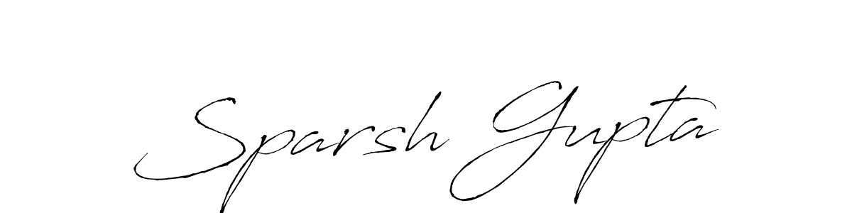 Create a beautiful signature design for name Sparsh Gupta. With this signature (Antro_Vectra) fonts, you can make a handwritten signature for free. Sparsh Gupta signature style 6 images and pictures png