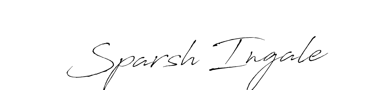 Make a beautiful signature design for name Sparsh Ingale. With this signature (Antro_Vectra) style, you can create a handwritten signature for free. Sparsh Ingale signature style 6 images and pictures png