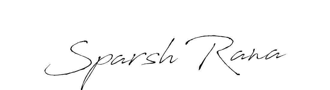 How to make Sparsh Rana name signature. Use Antro_Vectra style for creating short signs online. This is the latest handwritten sign. Sparsh Rana signature style 6 images and pictures png