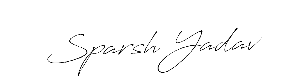 How to make Sparsh Yadav signature? Antro_Vectra is a professional autograph style. Create handwritten signature for Sparsh Yadav name. Sparsh Yadav signature style 6 images and pictures png