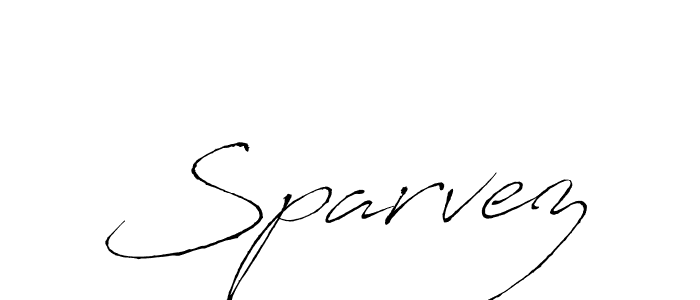Create a beautiful signature design for name Sparvez. With this signature (Antro_Vectra) fonts, you can make a handwritten signature for free. Sparvez signature style 6 images and pictures png
