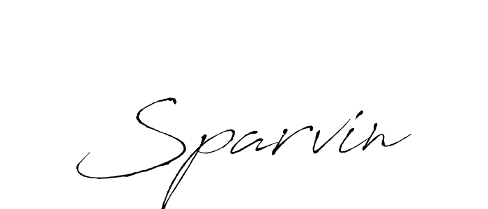 Create a beautiful signature design for name Sparvin. With this signature (Antro_Vectra) fonts, you can make a handwritten signature for free. Sparvin signature style 6 images and pictures png