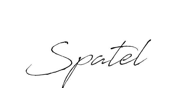 Design your own signature with our free online signature maker. With this signature software, you can create a handwritten (Antro_Vectra) signature for name Spatel. Spatel signature style 6 images and pictures png