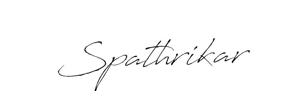 The best way (Antro_Vectra) to make a short signature is to pick only two or three words in your name. The name Spathrikar include a total of six letters. For converting this name. Spathrikar signature style 6 images and pictures png