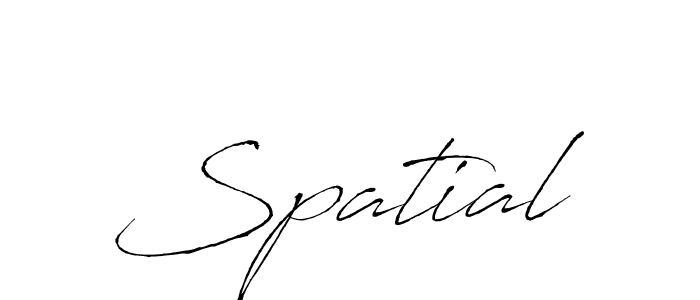 Use a signature maker to create a handwritten signature online. With this signature software, you can design (Antro_Vectra) your own signature for name Spatial. Spatial signature style 6 images and pictures png