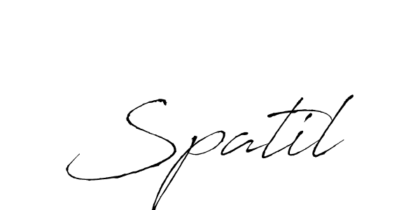 Create a beautiful signature design for name Spatil. With this signature (Antro_Vectra) fonts, you can make a handwritten signature for free. Spatil signature style 6 images and pictures png