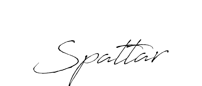 Use a signature maker to create a handwritten signature online. With this signature software, you can design (Antro_Vectra) your own signature for name Spattar. Spattar signature style 6 images and pictures png