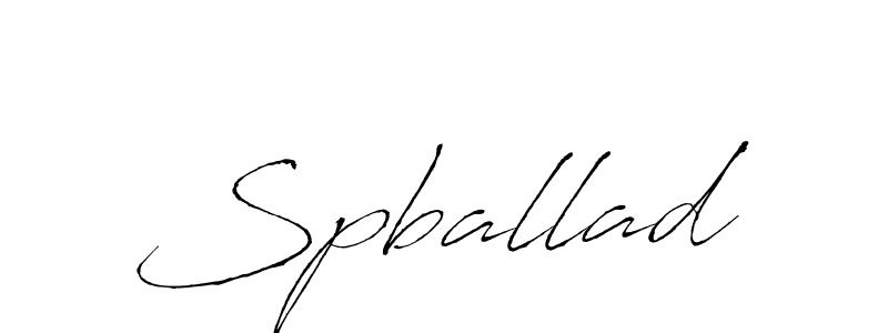 Use a signature maker to create a handwritten signature online. With this signature software, you can design (Antro_Vectra) your own signature for name Spballad. Spballad signature style 6 images and pictures png