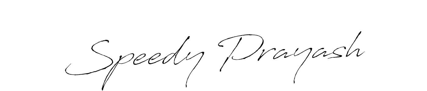 Design your own signature with our free online signature maker. With this signature software, you can create a handwritten (Antro_Vectra) signature for name Speedy Prayash. Speedy Prayash signature style 6 images and pictures png