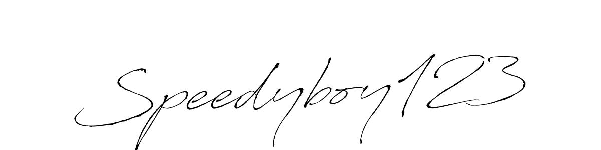 Make a beautiful signature design for name Speedyboy123. With this signature (Antro_Vectra) style, you can create a handwritten signature for free. Speedyboy123 signature style 6 images and pictures png