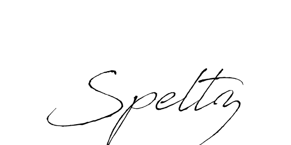 Design your own signature with our free online signature maker. With this signature software, you can create a handwritten (Antro_Vectra) signature for name Speltz. Speltz signature style 6 images and pictures png