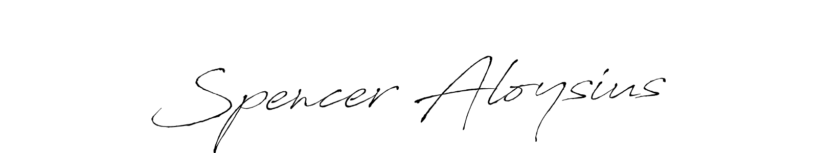 Also we have Spencer Aloysius name is the best signature style. Create professional handwritten signature collection using Antro_Vectra autograph style. Spencer Aloysius signature style 6 images and pictures png