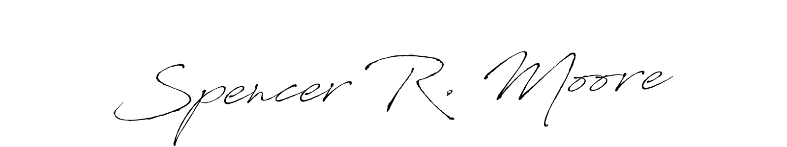 Design your own signature with our free online signature maker. With this signature software, you can create a handwritten (Antro_Vectra) signature for name Spencer R. Moore. Spencer R. Moore signature style 6 images and pictures png