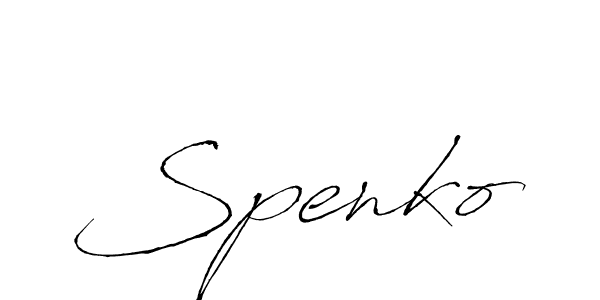 How to make Spenko signature? Antro_Vectra is a professional autograph style. Create handwritten signature for Spenko name. Spenko signature style 6 images and pictures png
