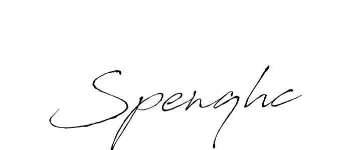 if you are searching for the best signature style for your name Spenqhc. so please give up your signature search. here we have designed multiple signature styles  using Antro_Vectra. Spenqhc signature style 6 images and pictures png