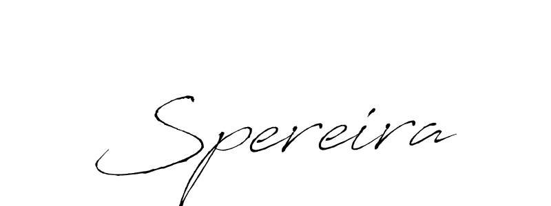 The best way (Antro_Vectra) to make a short signature is to pick only two or three words in your name. The name Spereira include a total of six letters. For converting this name. Spereira signature style 6 images and pictures png