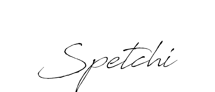 Create a beautiful signature design for name Spetchi. With this signature (Antro_Vectra) fonts, you can make a handwritten signature for free. Spetchi signature style 6 images and pictures png
