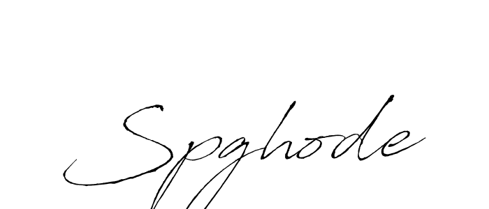 How to make Spghode signature? Antro_Vectra is a professional autograph style. Create handwritten signature for Spghode name. Spghode signature style 6 images and pictures png