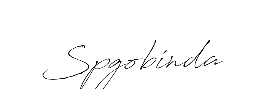 Make a beautiful signature design for name Spgobinda. With this signature (Antro_Vectra) style, you can create a handwritten signature for free. Spgobinda signature style 6 images and pictures png