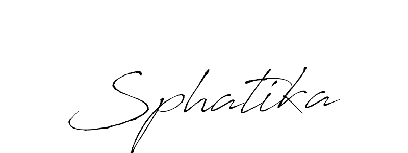 You should practise on your own different ways (Antro_Vectra) to write your name (Sphatika) in signature. don't let someone else do it for you. Sphatika signature style 6 images and pictures png