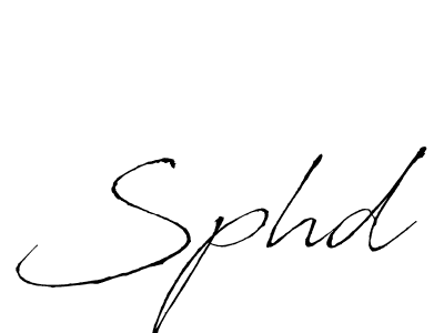 Sphd stylish signature style. Best Handwritten Sign (Antro_Vectra) for my name. Handwritten Signature Collection Ideas for my name Sphd. Sphd signature style 6 images and pictures png