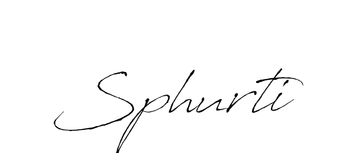 Create a beautiful signature design for name Sphurti. With this signature (Antro_Vectra) fonts, you can make a handwritten signature for free. Sphurti signature style 6 images and pictures png