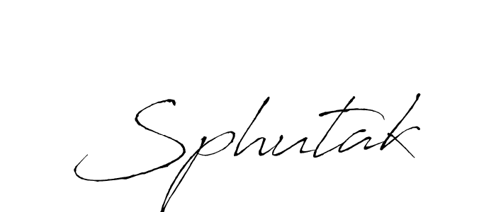 How to Draw Sphutak signature style? Antro_Vectra is a latest design signature styles for name Sphutak. Sphutak signature style 6 images and pictures png