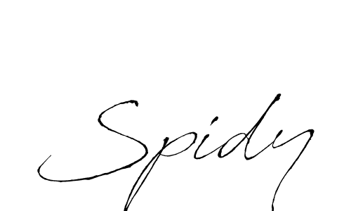 How to Draw Spidy signature style? Antro_Vectra is a latest design signature styles for name Spidy. Spidy signature style 6 images and pictures png