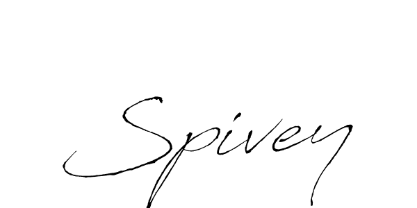 Spivey stylish signature style. Best Handwritten Sign (Antro_Vectra) for my name. Handwritten Signature Collection Ideas for my name Spivey. Spivey signature style 6 images and pictures png