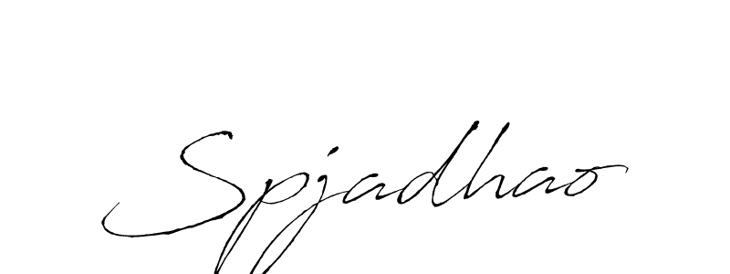 Make a beautiful signature design for name Spjadhao. With this signature (Antro_Vectra) style, you can create a handwritten signature for free. Spjadhao signature style 6 images and pictures png