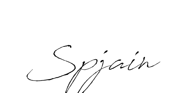 How to Draw Spjain signature style? Antro_Vectra is a latest design signature styles for name Spjain. Spjain signature style 6 images and pictures png