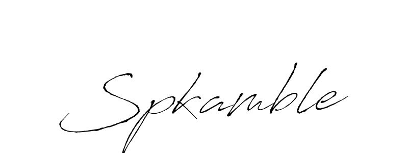 Also we have Spkamble name is the best signature style. Create professional handwritten signature collection using Antro_Vectra autograph style. Spkamble signature style 6 images and pictures png