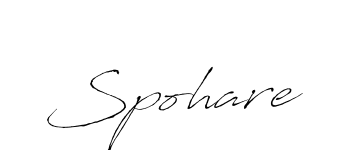 You should practise on your own different ways (Antro_Vectra) to write your name (Spohare) in signature. don't let someone else do it for you. Spohare signature style 6 images and pictures png