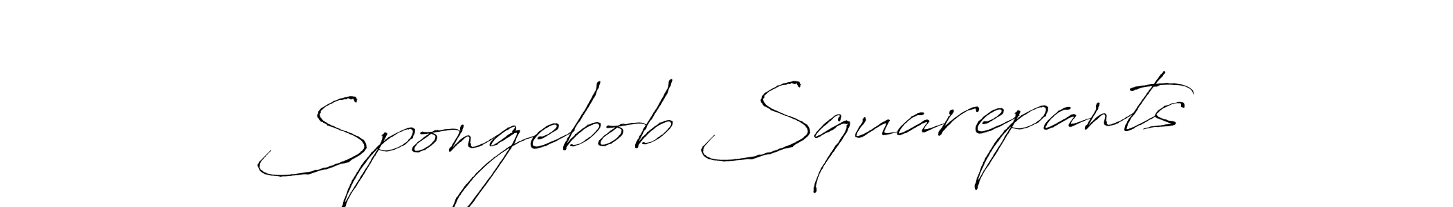 How to make Spongebob Squarepants name signature. Use Antro_Vectra style for creating short signs online. This is the latest handwritten sign. Spongebob Squarepants signature style 6 images and pictures png